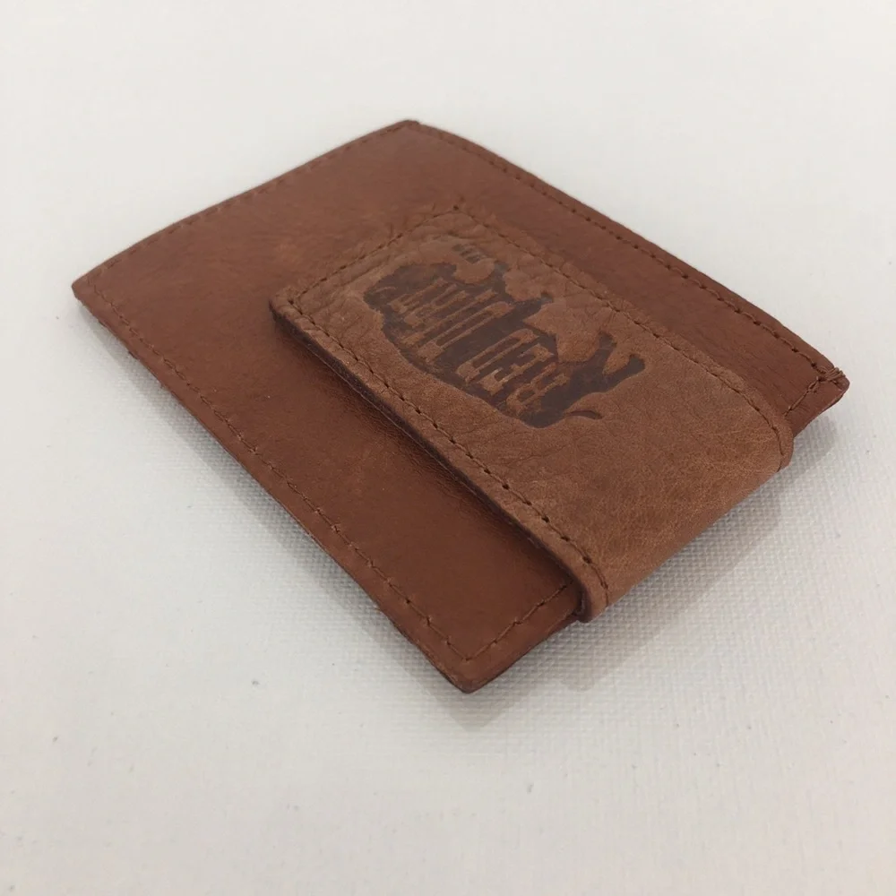 Red Dirt Hat Co Mens Southwest Magnetic Leather Card Case NEW Wallet Brown NWT